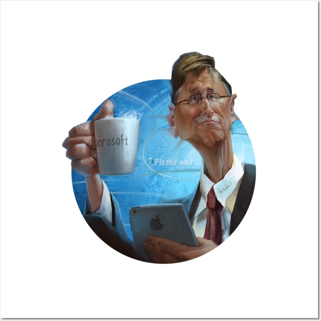 Bill Gates Wall Art by AlexNovo